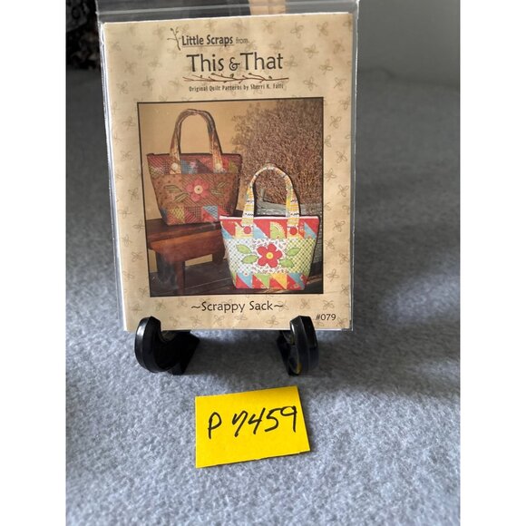 Scrappy Sack Quilt Pattern #079 By This & That 8" x 12" DIY Tote Bag Sewing Proj - Picture 3 of 3